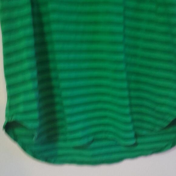Ella Moss Emerald Striped Short Sleeve Top - Picture 5 of 7